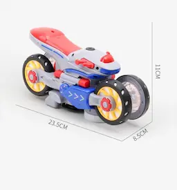 Motorbike Toy 360° transformer with Music & LED Light - Image 3